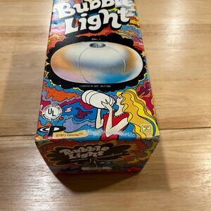 Colorful Bubble Light by calcomp vintage 1972 bubble lamp